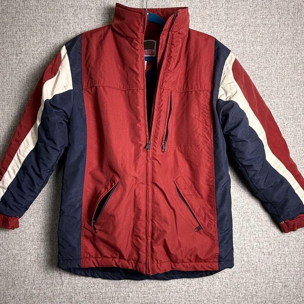 Vintage 90s OP‎ Ocean Pacific Snowboard/Ski Unisex Jacket Red White Blue SMALL